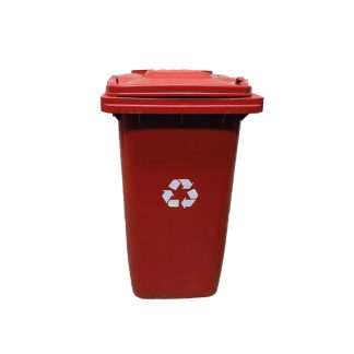 Contenedor de basura 240 litros - Rojo