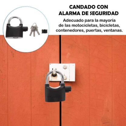 Candado de seguridad con alarma - Imagen 3