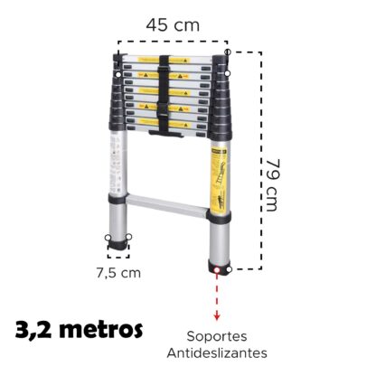 Escalera Telescópica de Extensión 3,2 m - Imagen 6