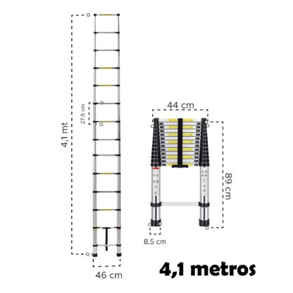 Escalera Telescópica de Extensión 4,1 m - Imagen 8