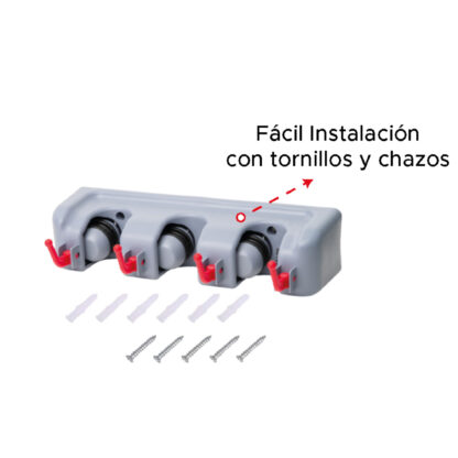 Soporte para Trapero y Escoba 3 Puestos - Imagen 9