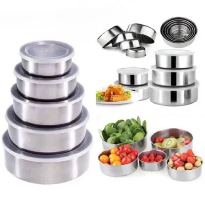 Set de 5 ensaladeras con Tapa
