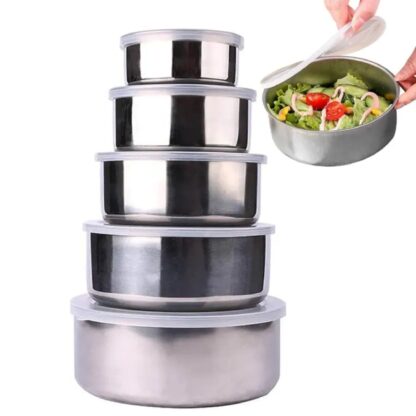 Set de 5 ensaladeras con Tapa - Imagen 4
