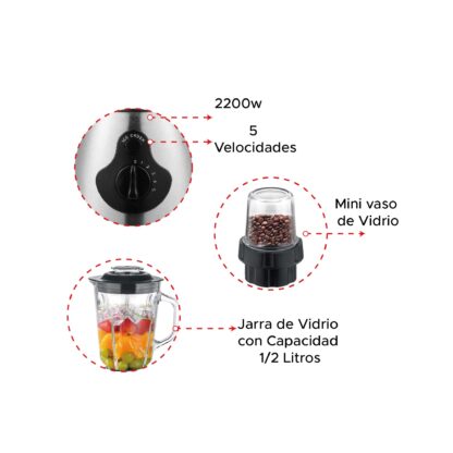 Licuadora Multifuncional 2 en 1 - Imagen 8