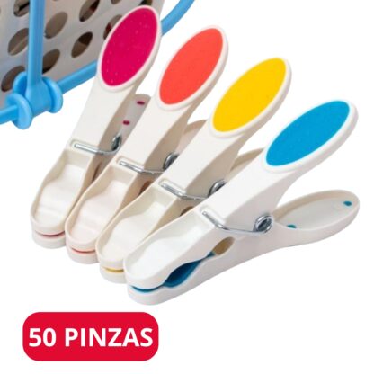 Cesta con 50 Pinzas para Ropa - Imagen 3