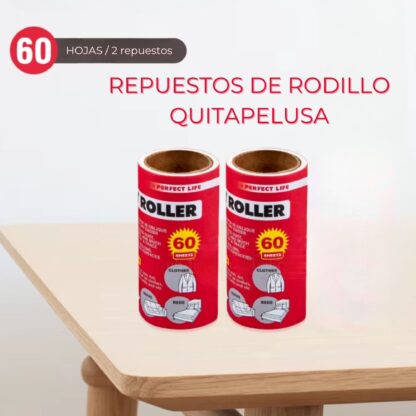 Repuesto de Rodillo Quitapelusas X 2 Unidades 60 Hojas