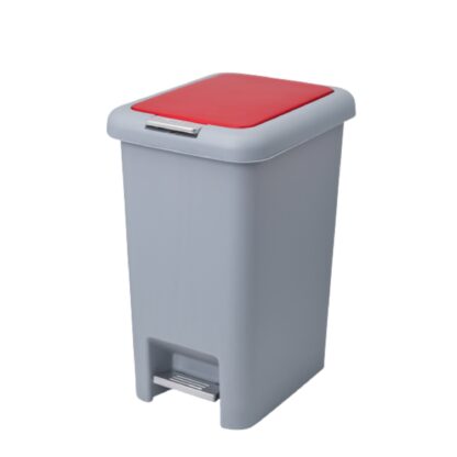 Caneca Cuadrada Plástica con Pedal 10 Litros