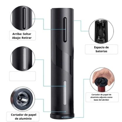 Destapador Eléctrico de Botellas de vino - Imagen 7