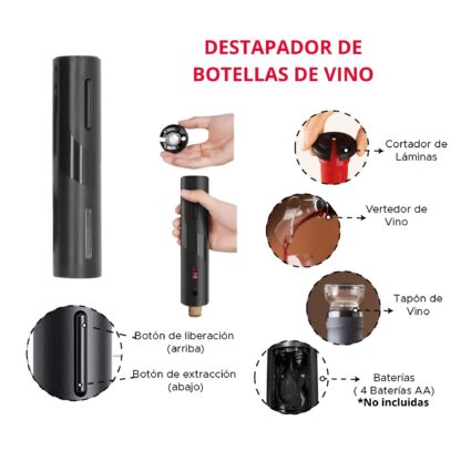 Destapador Eléctrico de Botellas de vino - Imagen 10
