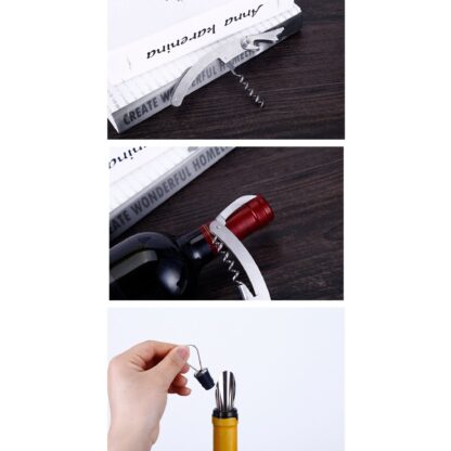 Estuche de Botella con Accesorios para Vino Grande- 5 Herramientas - Imagen 5