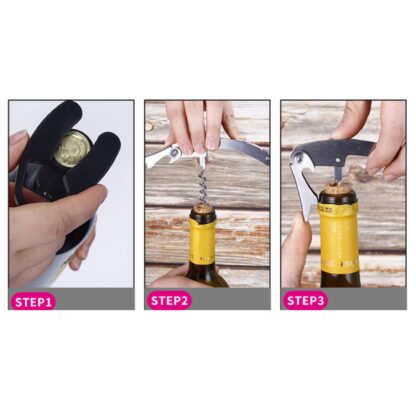Estuche de Botella con Accesorios para Vino Grande- 5 Herramientas - Imagen 7