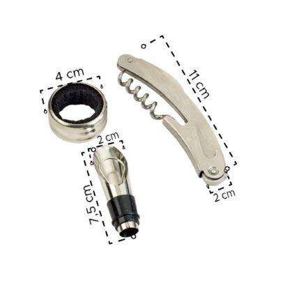 Estuche de Botella con Accesorios para Vino - 3 Herramientas - Imagen 7