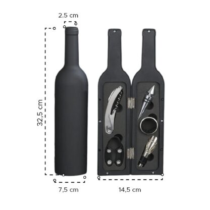 Estuche de Botella con Accesorios para Vino Grande- 5 Herramientas - Imagen 10