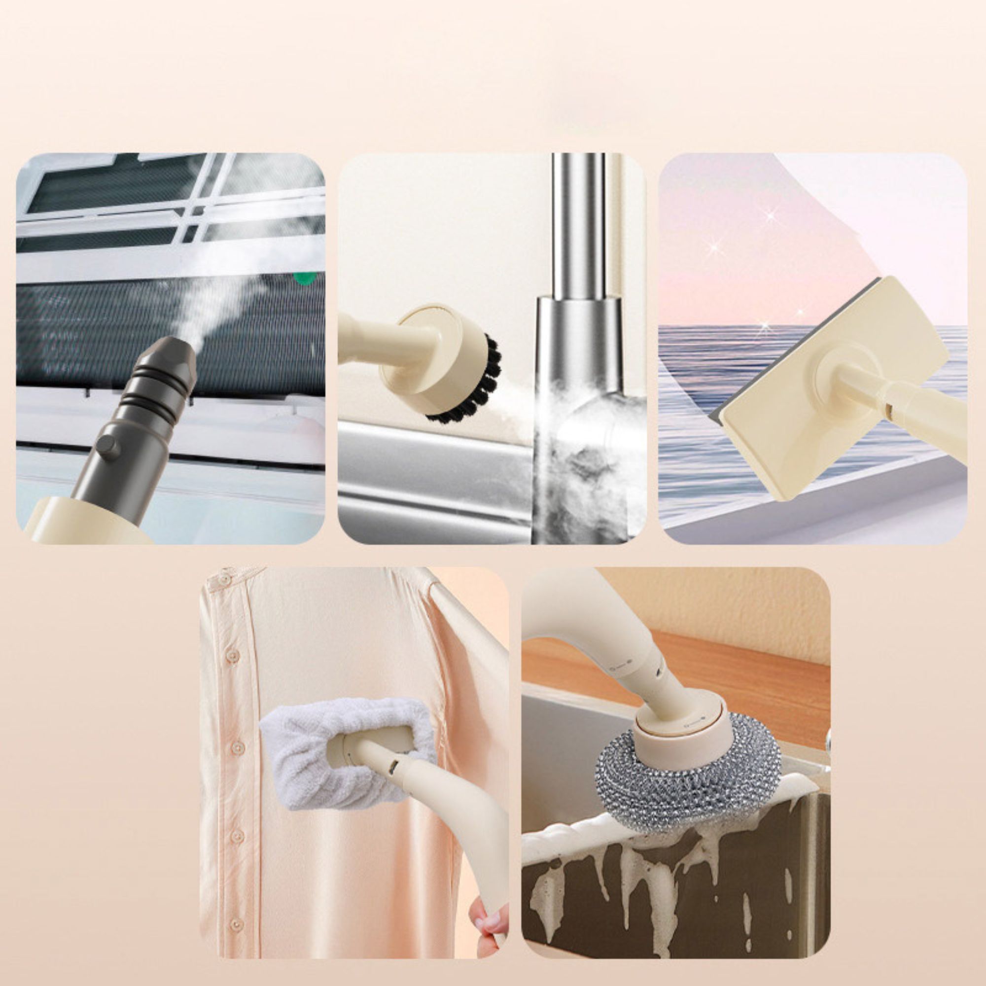 Limpiador a Vapor Eléctrico Multifuncional - Imagen 7