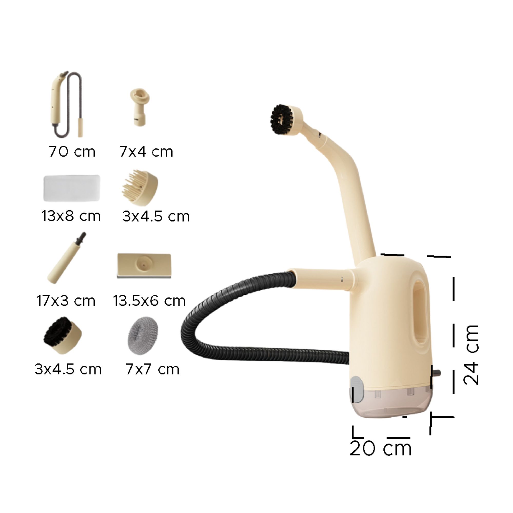 Limpiador a Vapor Eléctrico Multifuncional - Imagen 10