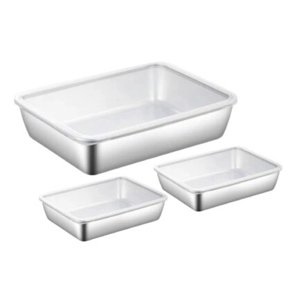 Set de Bowl cuadrado con tapa Cuadrado (3 und)