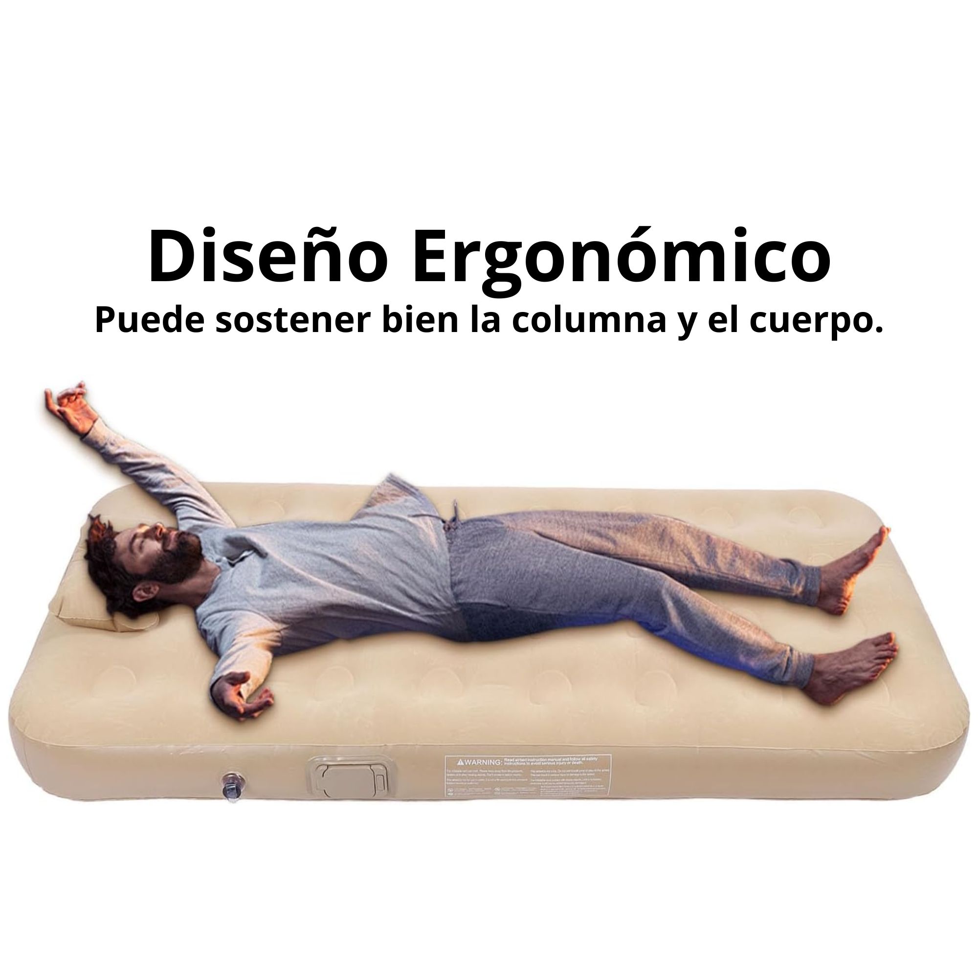 Colchón Inflable Doble y almohadas - Imagen 7
