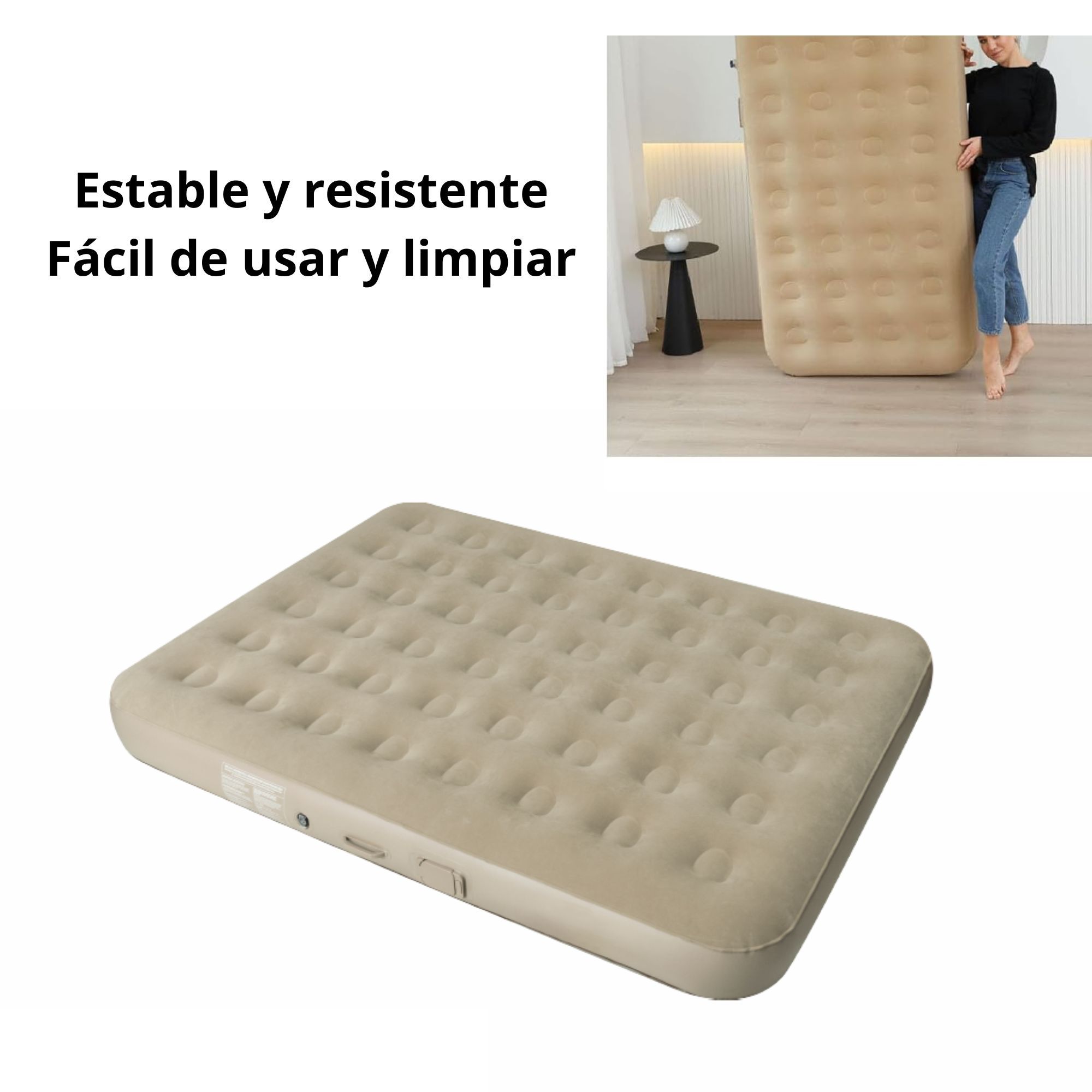 Colchón Inflable Doble y almohadas - Imagen 8