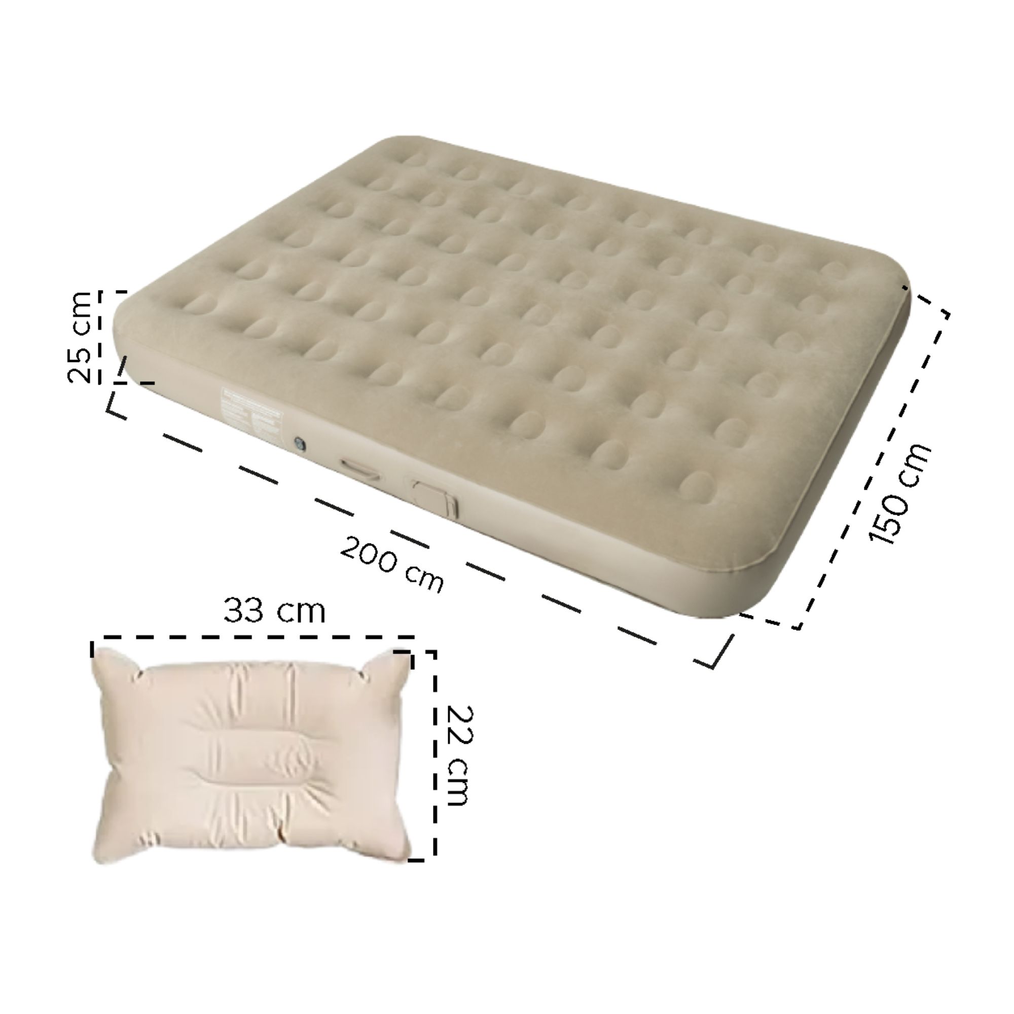 Colchón Inflable Doble y almohadas - Imagen 11