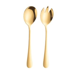 Set de 2 Cubiertos Ensalada dorado