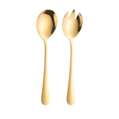 Set de 2 Cubiertos Ensalada dorado