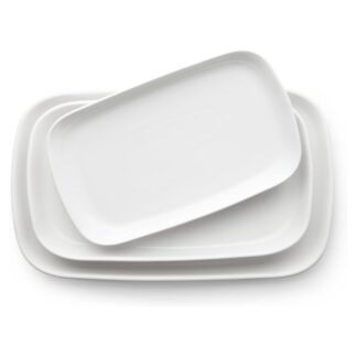 Plato de Melanina Rectángular Grande 1 Unidad