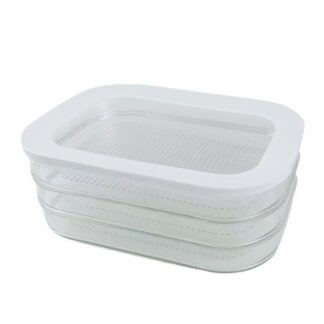 Caja Organizadora De Alimentos 3 Niveles Con Tapa
