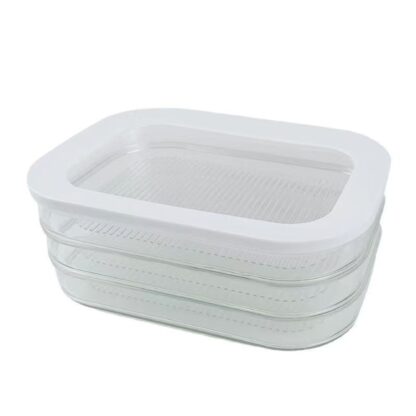Caja Organizadora De Alimentos 3 Niveles Con Tapa