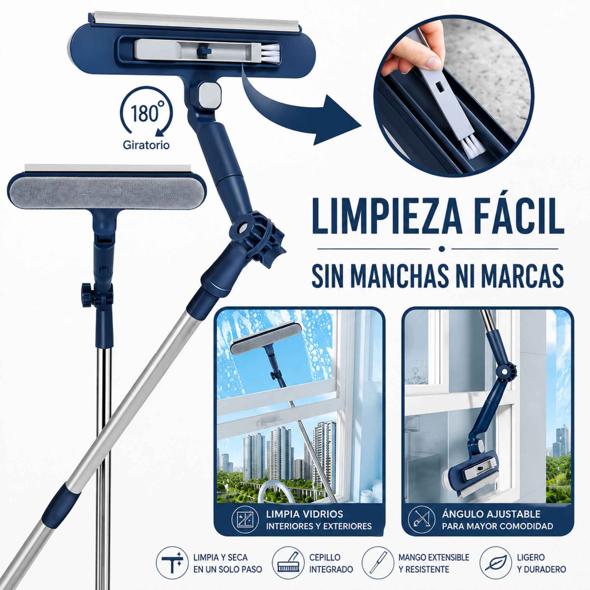 Limpiador de Ventanas de 115 cm de Altura - Imagen 5