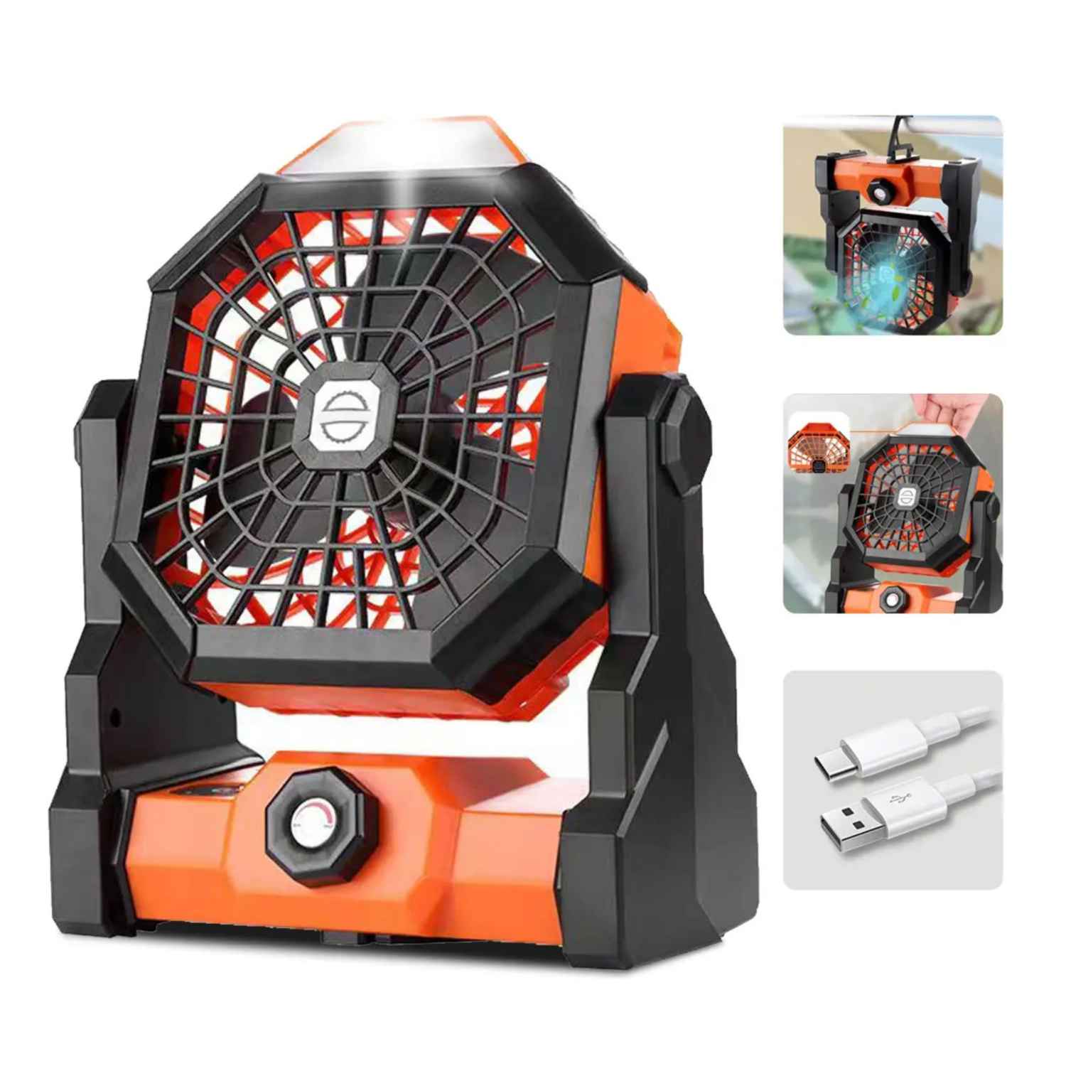 Ventilador portátil con luz LED - Imagen 10