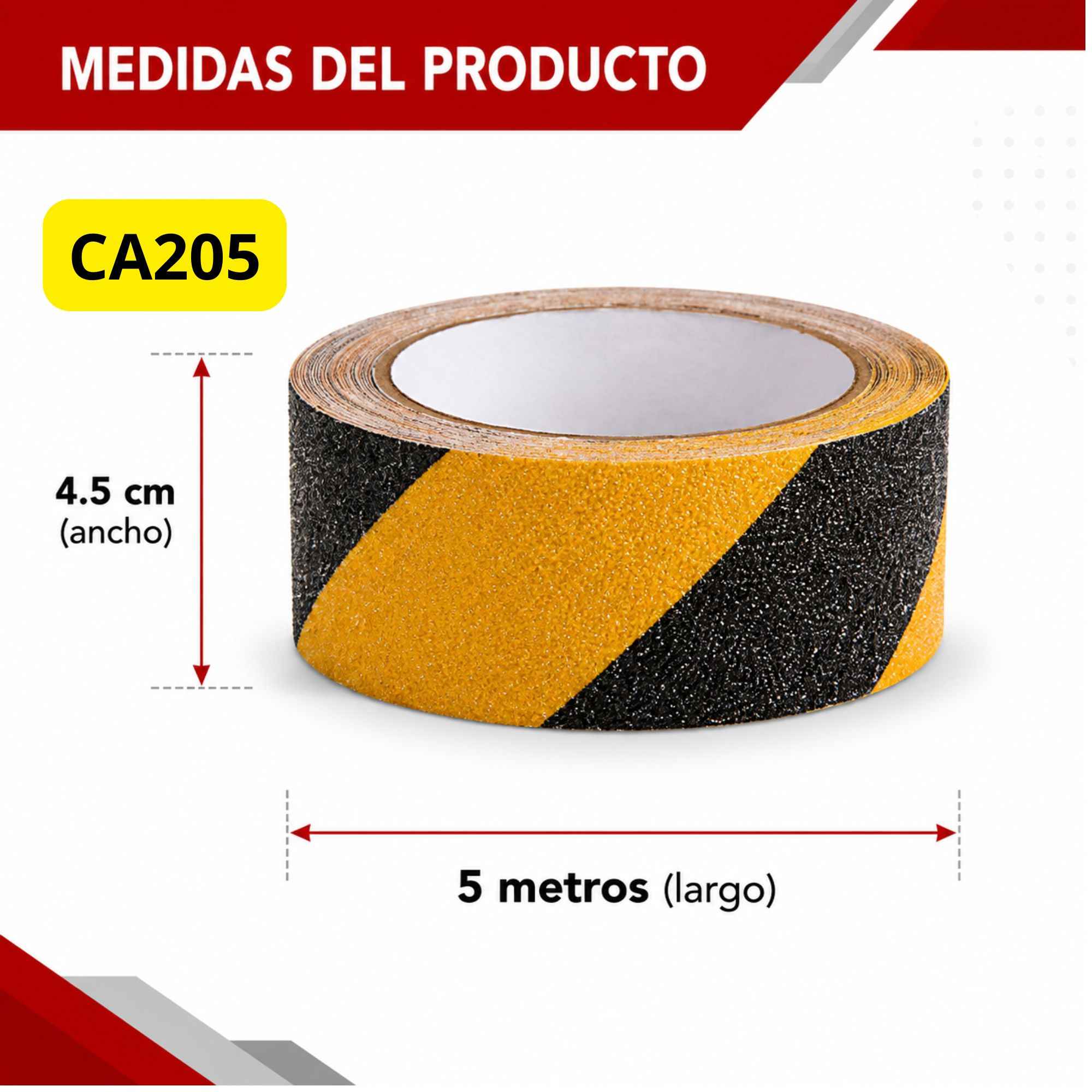 Cinta adhesiva anti deslizante 5 metros - Imagen 7